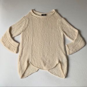 SOLD Soft Stretch Mesh Knit Banana Sleeve Sweater made in Japan